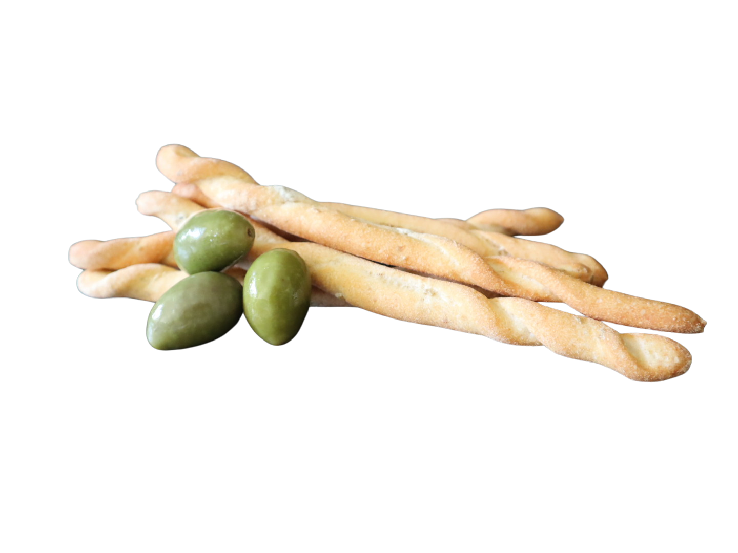 Grissini mit grünen Oliven