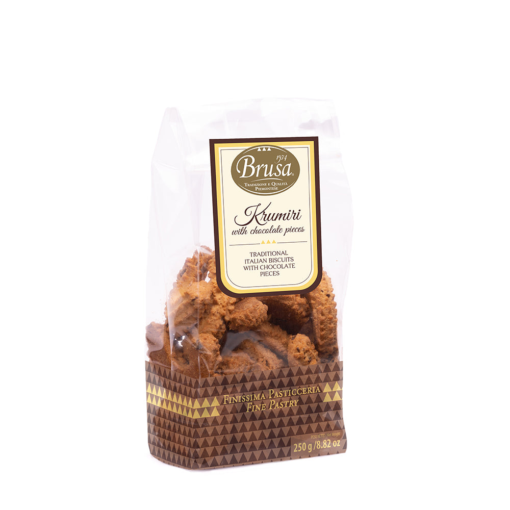 Brusa - Krumiri al Cioccolato (Butterkeks mit Zartbitterschokoladenstückchen)