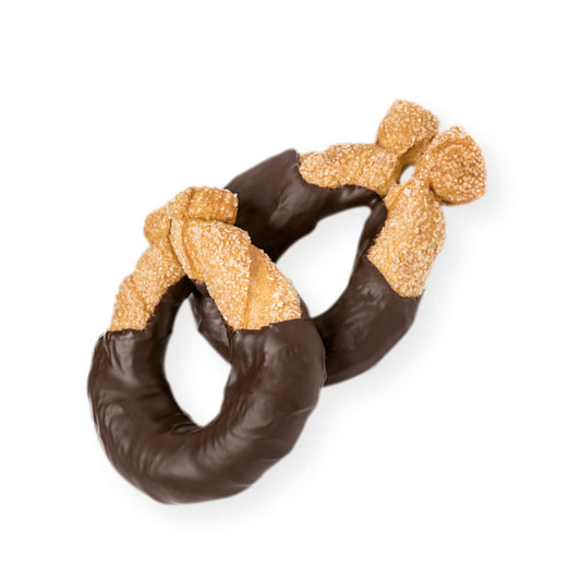 Brusa - Torcetti al Cioccolato (Buttergebäck mit Schokolade überzogen)